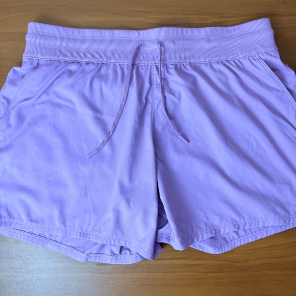 The North Face Purple Herringbone Active Shorts Womens XL Hiking Running - Picture 2 of 11